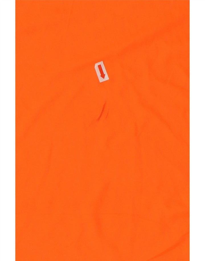 ADIDAS Mens Climalite Camiseta Top Grande Laranja Poliéster
