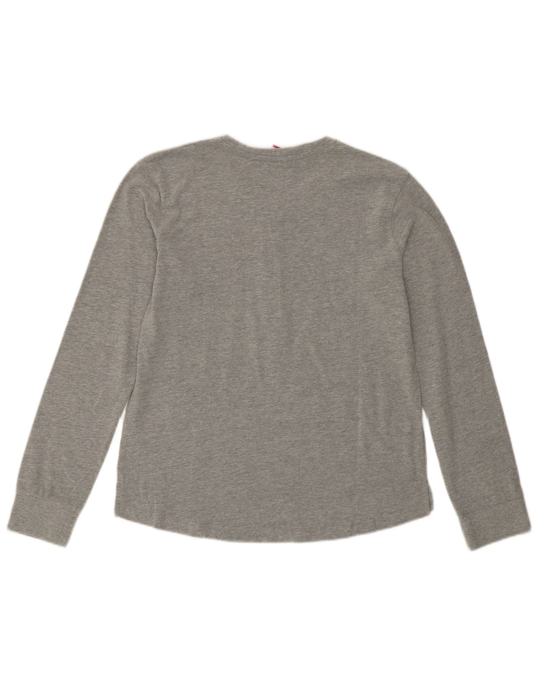 Top gráfico feminino Lotto manga comprida Reino Unido 10 algodão cinza pequeno