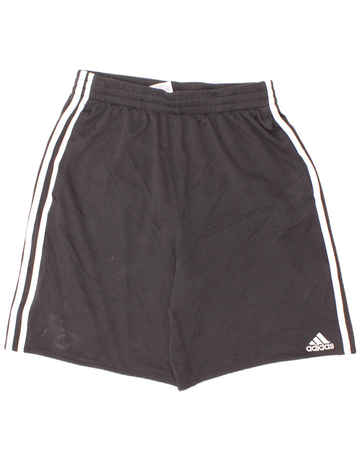 Shorts esportivos masculinos Adidas 13-14 anos grande poliéster preto