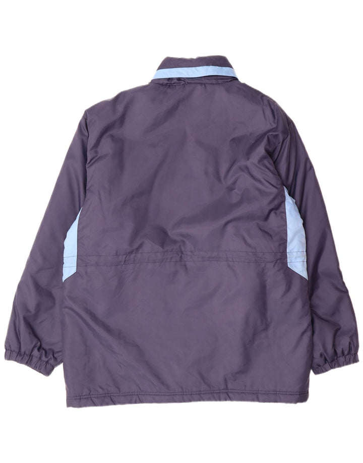 Casaco masculino acolchoado com capuz UMBRO UK 38 médio azul marinho colorblock nylon