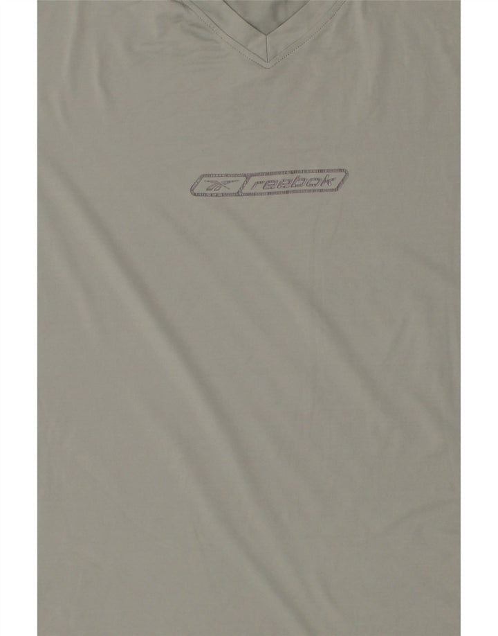 REEBOK Mens Graphic T-Shirt Top Medium Grey Vintage Reebok and Second-Hand Reebok from Messina Hembry 