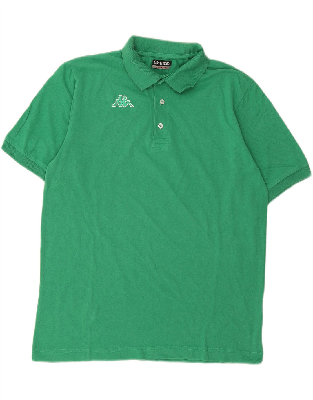 KAPPA Mens Polo Shirt Large Green Cotton Vintage Kappa and Second-Hand Kappa from Messina Hembry 