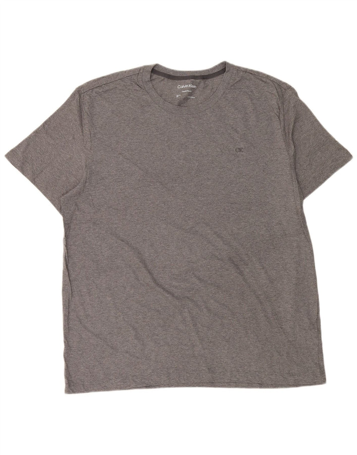Camiseta masculina CALVIN KLEIN Top XL algodão cinza