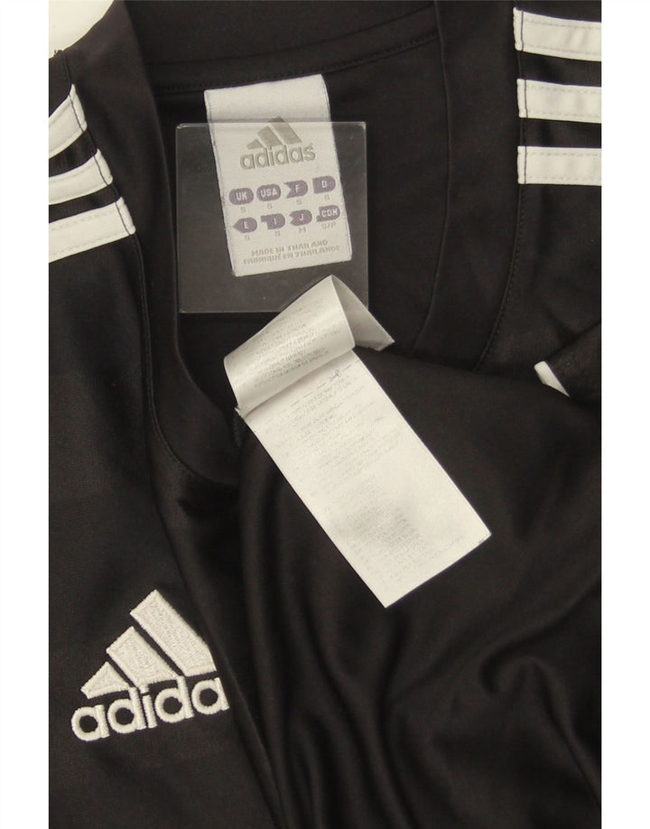 ADIDAS Mens Climalite Graphic T-Shirt Top Pequeno Poliéster Listrado Preto