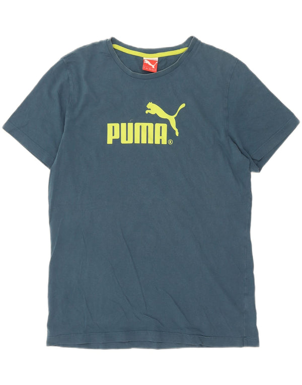 Puma Camiseta Masculina Graphic Top Azul Médio