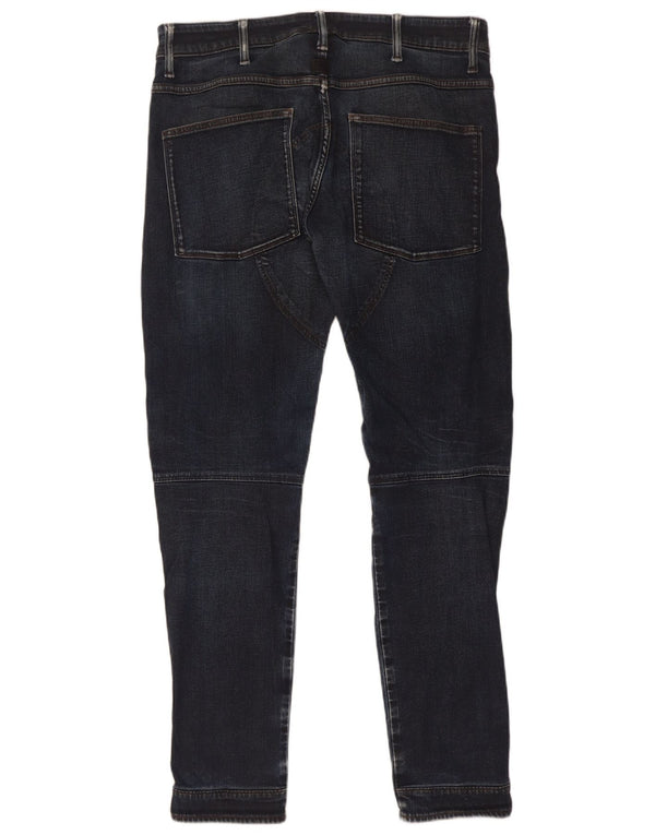 G-Star Mens Slim Jeans W34 L34 Azul Marinho Algodão