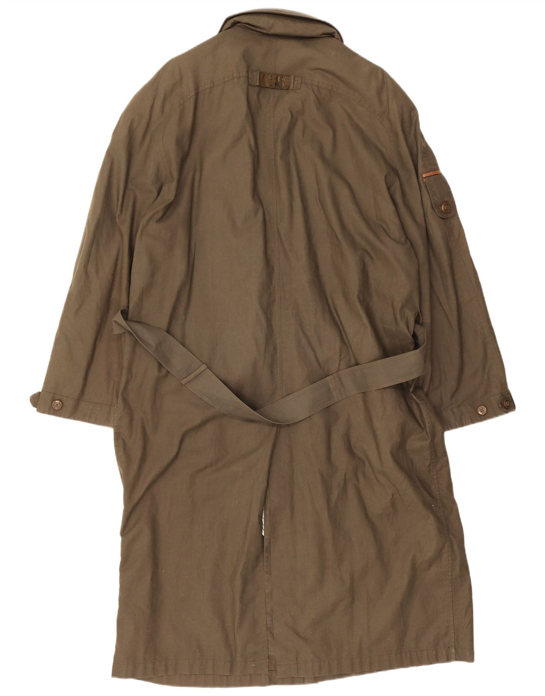 Sobretudo masculino vintage UK 40 grande cáqui