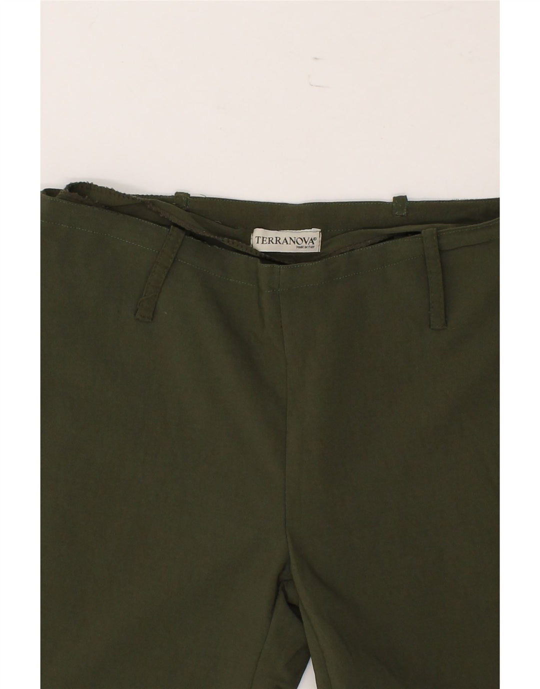 TERRANOVA Womens Flare Casual Trousers W34 L32 Green Vintage Terranova and Second-Hand Terranova from Messina Hembry 