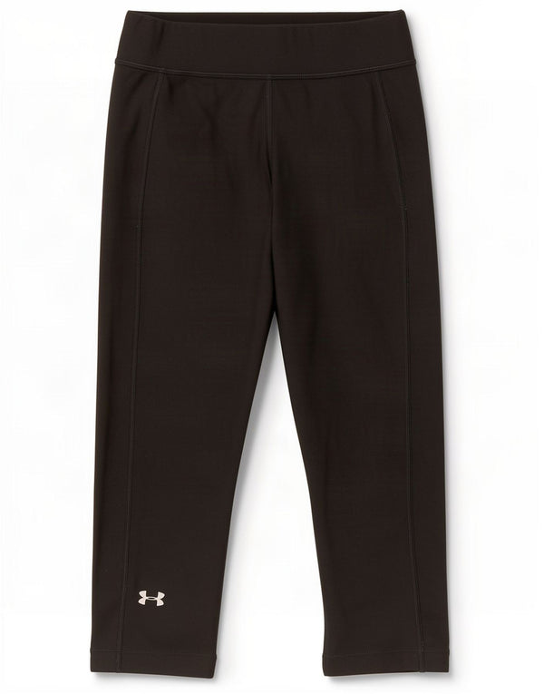 Under Armour Womens Heat Gear Capri Leggings Reino Unido 12 Poliéster Preto Médio