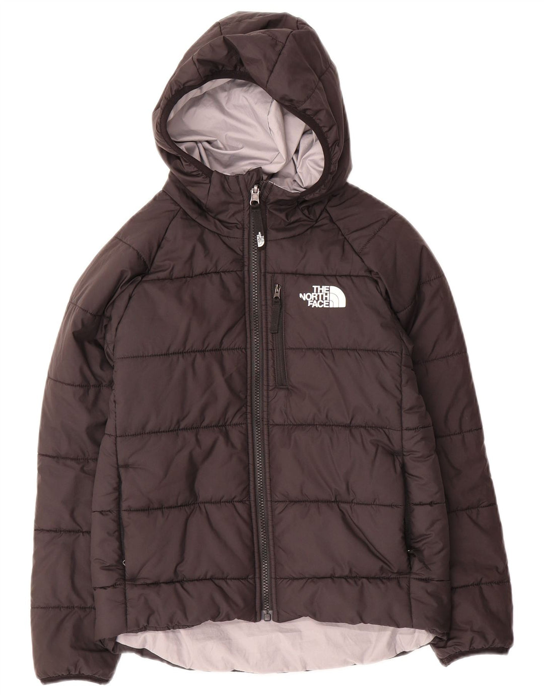 Jaqueta acolchoada com capuz para meninas THE NORTH FACE 9-10 anos médio preto