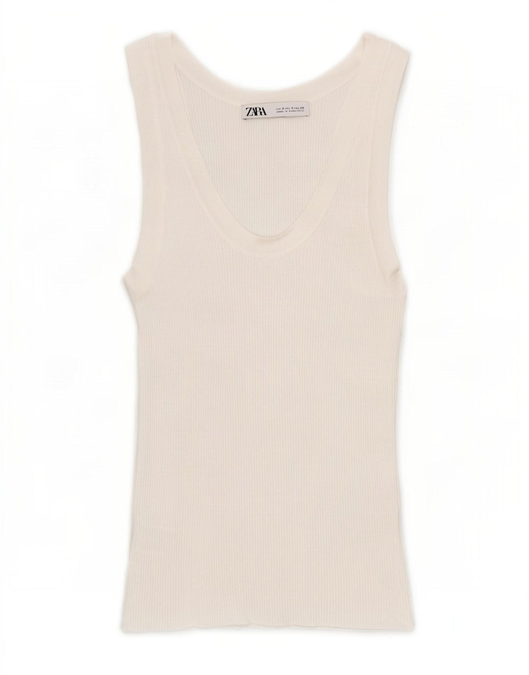 Colete feminino Zara UK 8 pequeno viscose branca