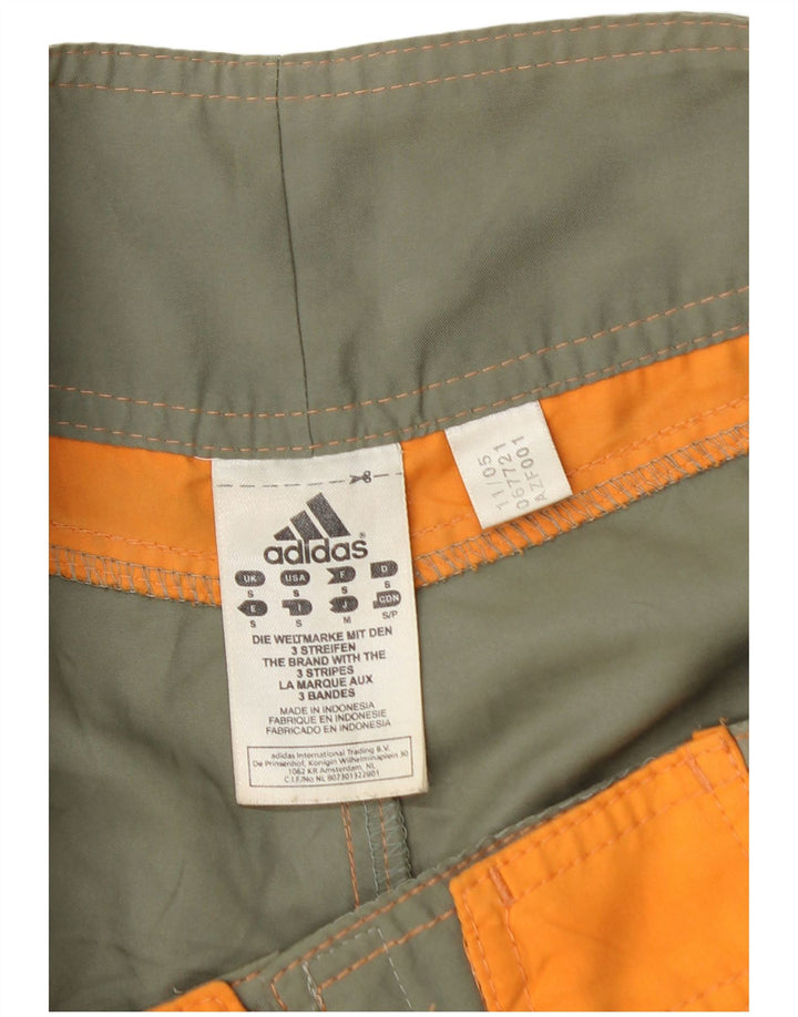 Shorts de natação masculinos ADIDAS pequeno cáqui floral poliéster