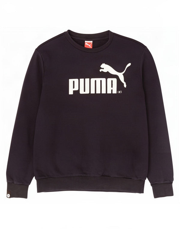 Puma Mens Graphic Moletom Jumper Grande Preto