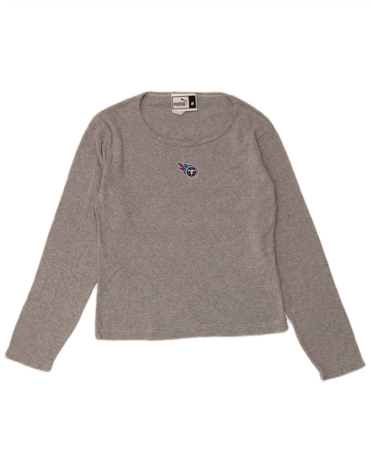 PUMA Girls Tennessee Titans Crop Top Manga Comprida 11-12 Anos Cinza Médio