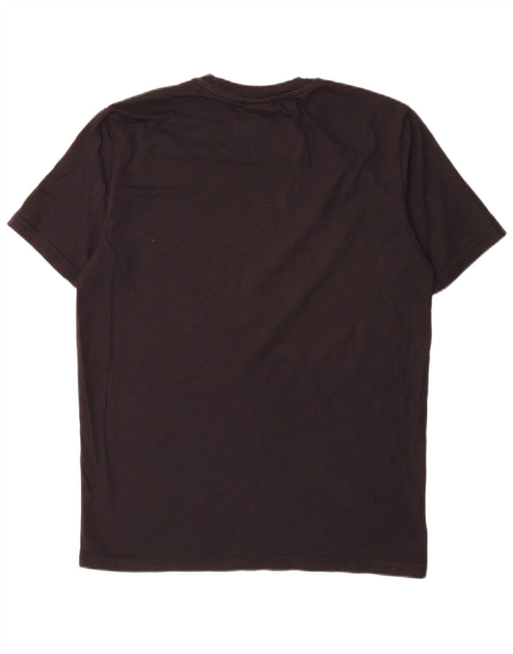 Camiseta masculina gráfica Champion pequena de algodão preto
