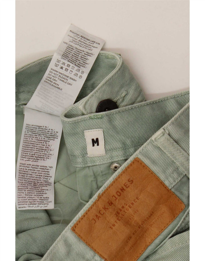 Shorts jeans masculino Jack & Jones Regular Fit médio W32 algodão verde