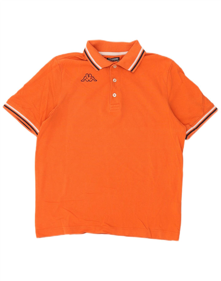 Camisa polo masculina KAPPA algodão laranja médio