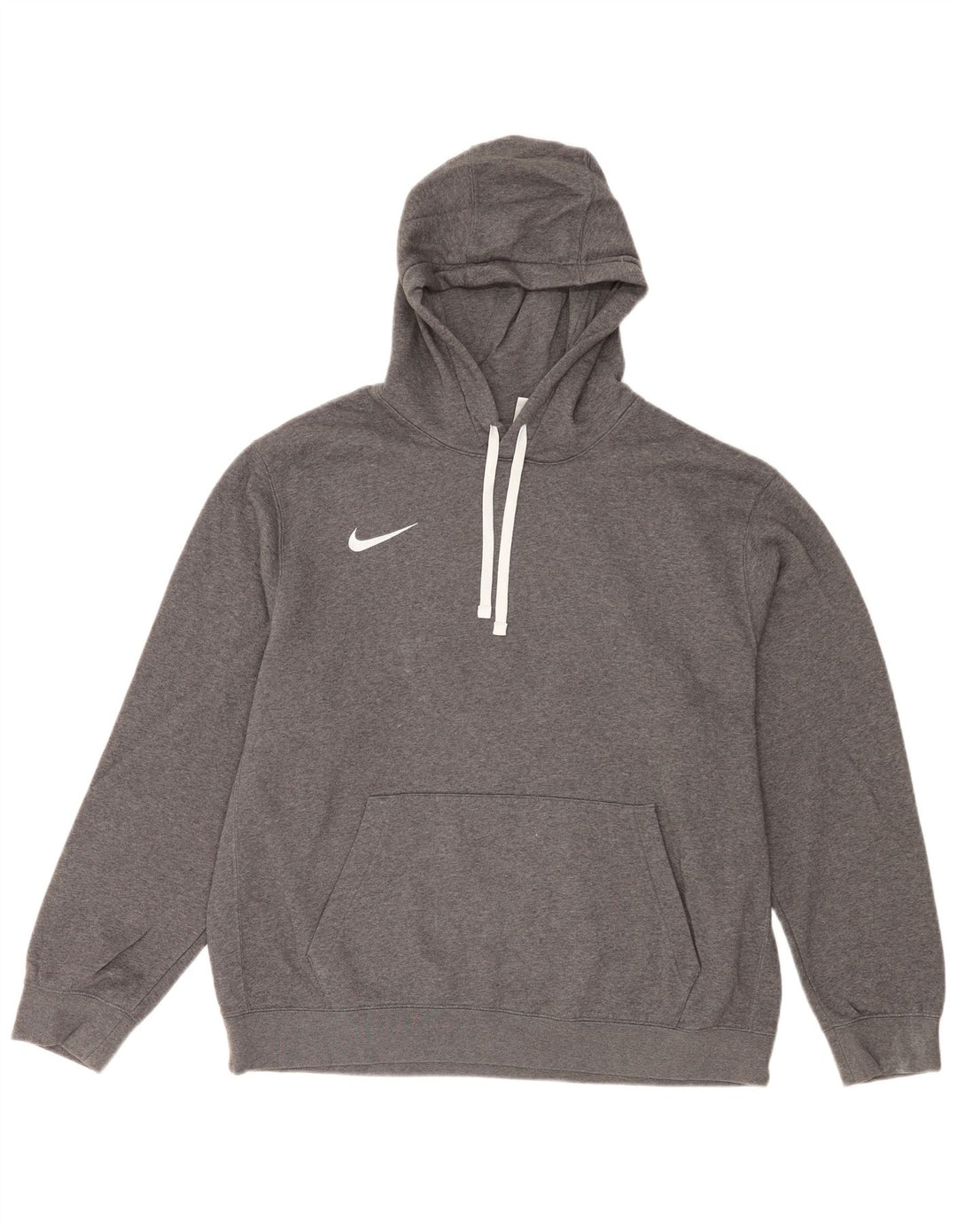 Nike masculino moletom com capuz XL cinza algodão