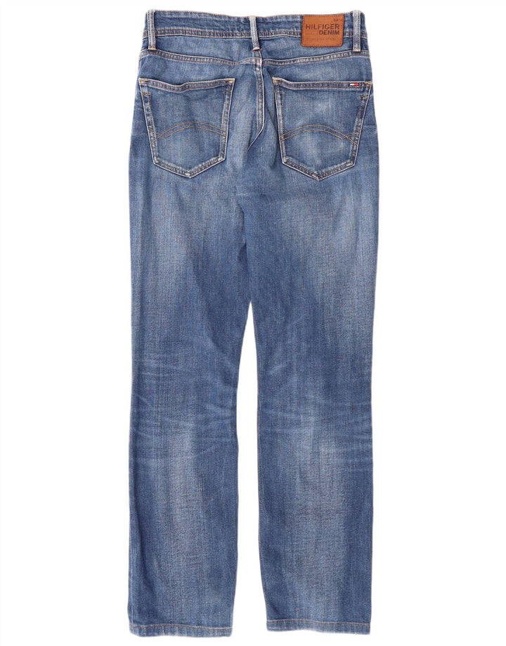 TOMMY HILFIGER Jeans reto masculino W29 L30 algodão azul
