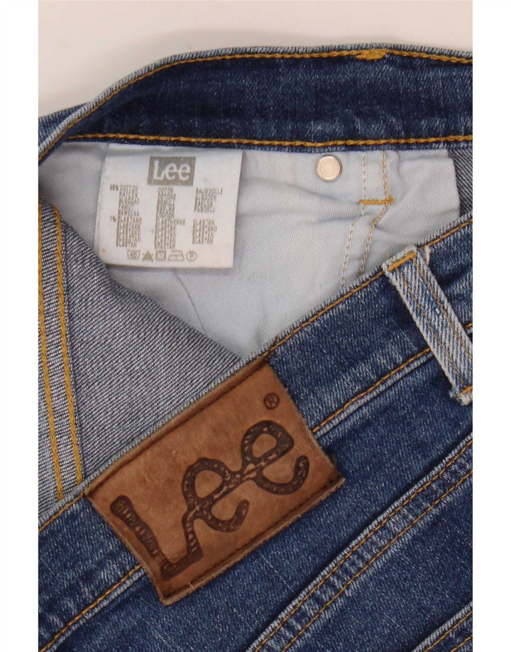 Lee Mens Brooklyn Straight Jeans W34 L28 Azul Algodão