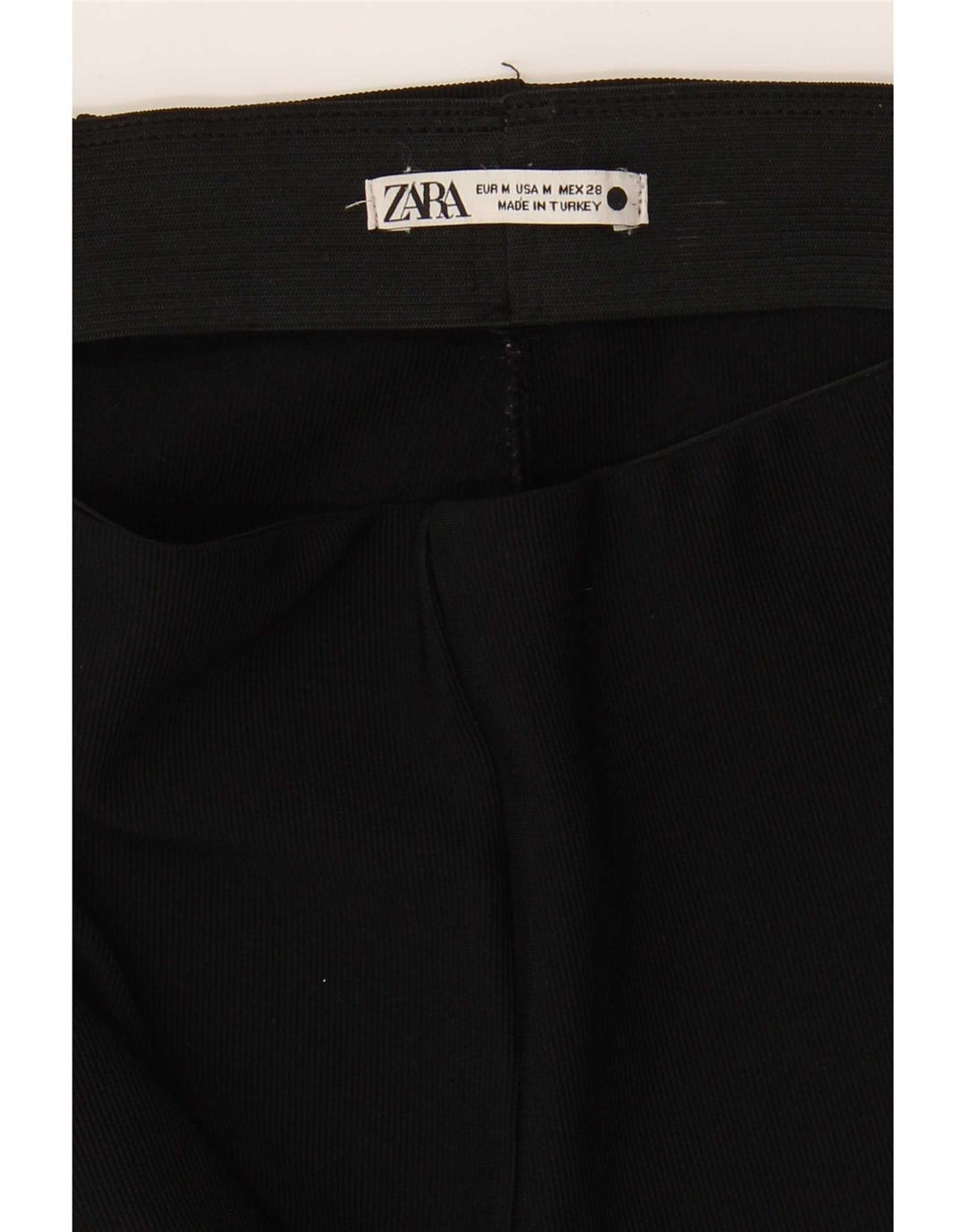 Calça feminina Zara Flare casual médio W28 L32 preta