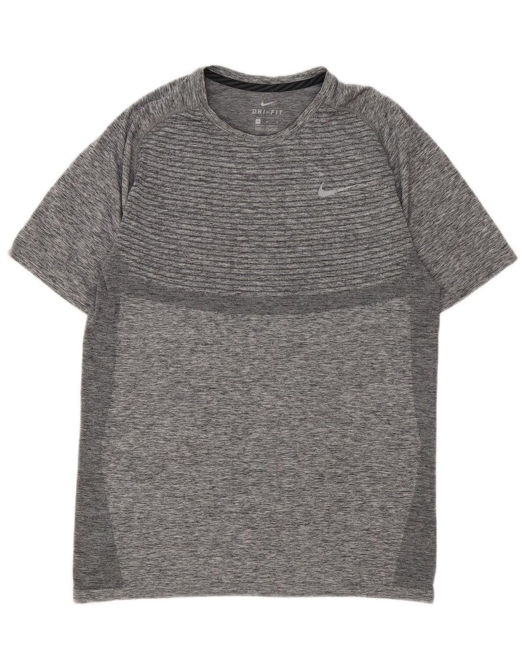 Camiseta Nike Feminina Dri Fit Top UK 14 Cinza Médio Flecked