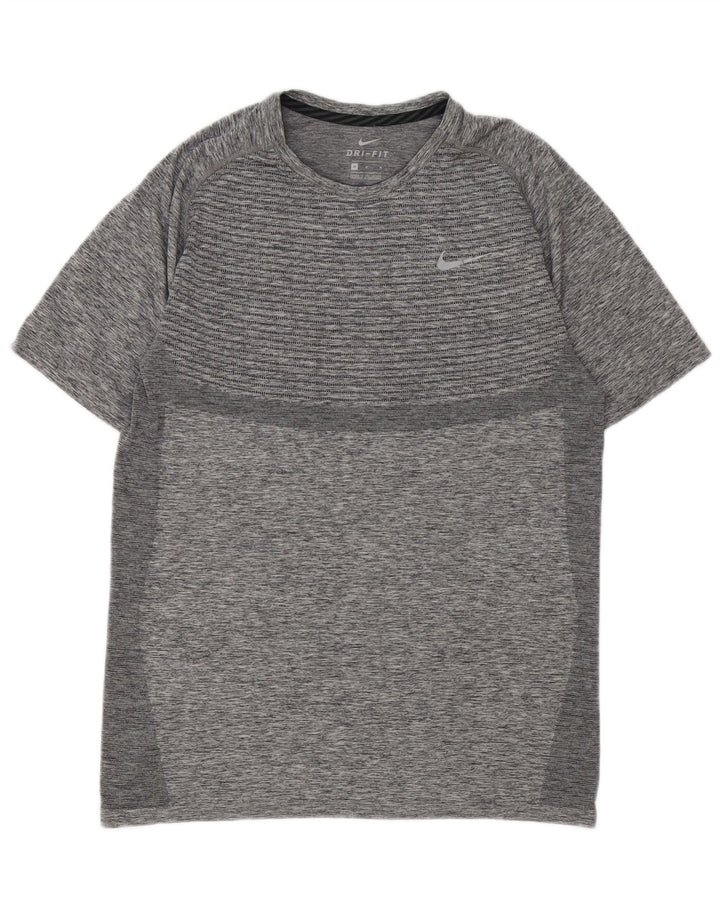 Camiseta Nike Feminina Dri Fit Top UK 14 Cinza Médio Flecked
