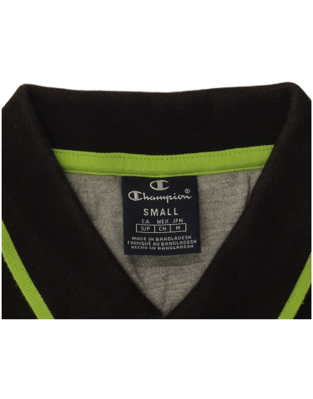 Camisa polo masculina CHAMPION pequena preta