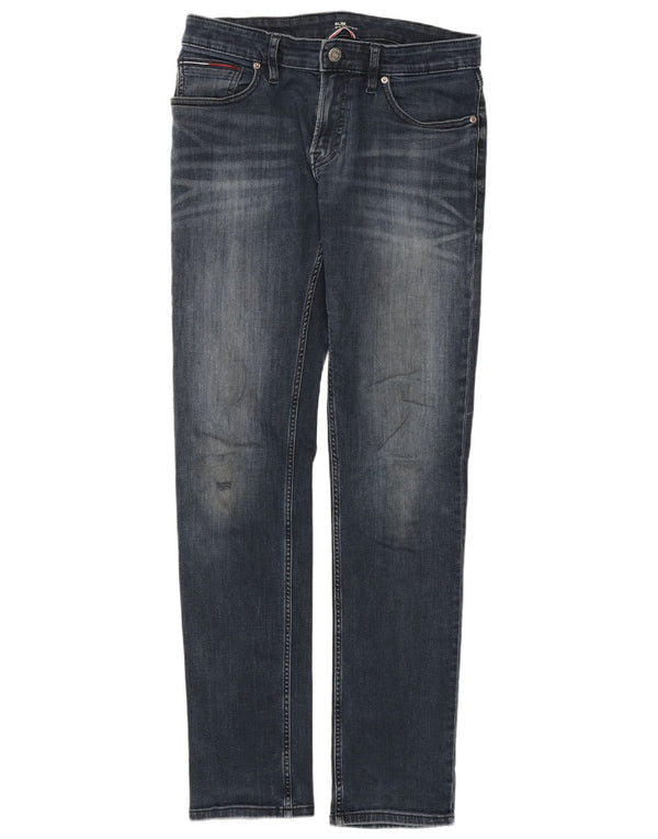 Tommy Hilfiger Masculino Scanton Slim Jeans W31 L34 Azul Algodão