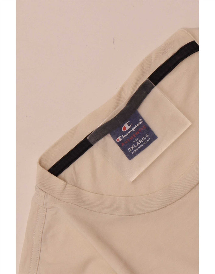 Camiseta masculina Champion Top 2XL Off White