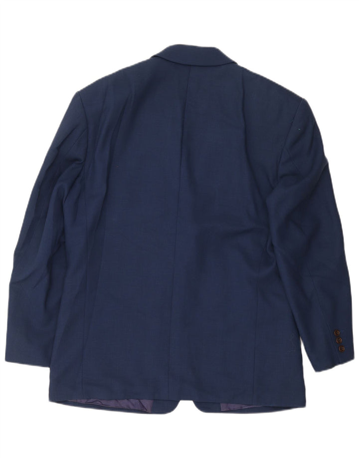 Jaqueta Blazer Masculina Marks & Spencer com 3 Botões Reino Unido 40 Viscose Azul Médio