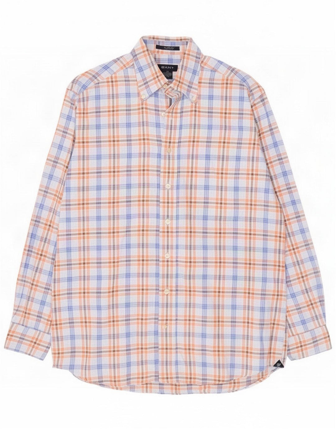 Gant Camisa masculina de flanela média algodão xadrez multicolorido