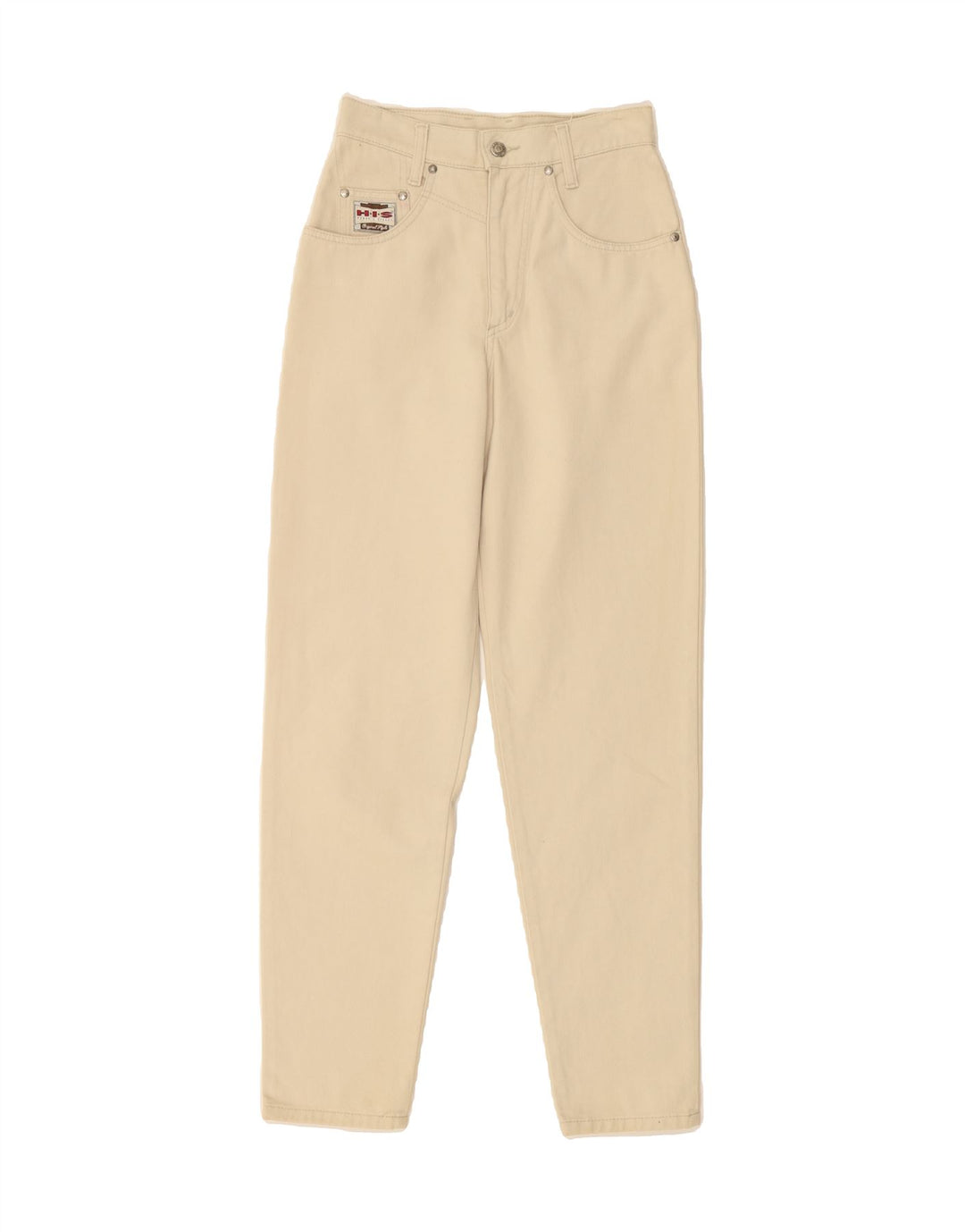 H.I.S Womens Tapered Jeans  W34 L31 Beige Cotton Vintage H.I.S and Second-Hand H.I.S from Messina Hembry 