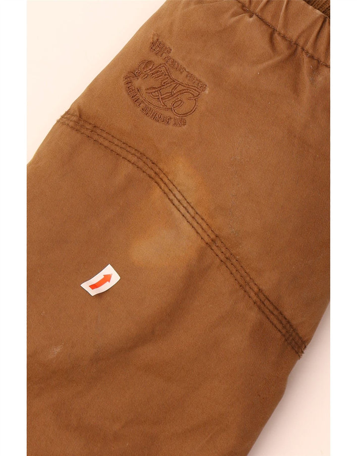 Jaqueta masculina acolchoada com capuz KHUJO UK 42 XL algodão marrom