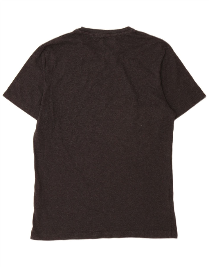 Camiseta gráfica masculina Penguin Top médio algodão preto