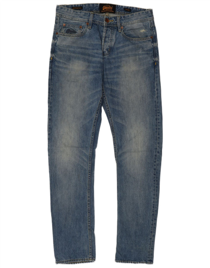 Superdry Mens Loose Jeans W30 L32 Azul Algodão