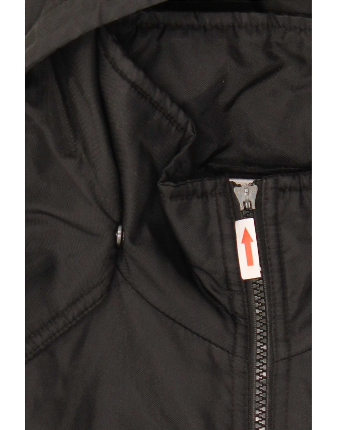 Jaqueta acolchoada com capuz gráfico masculino Adidas Reino Unido 38/40 poliéster preto médio
