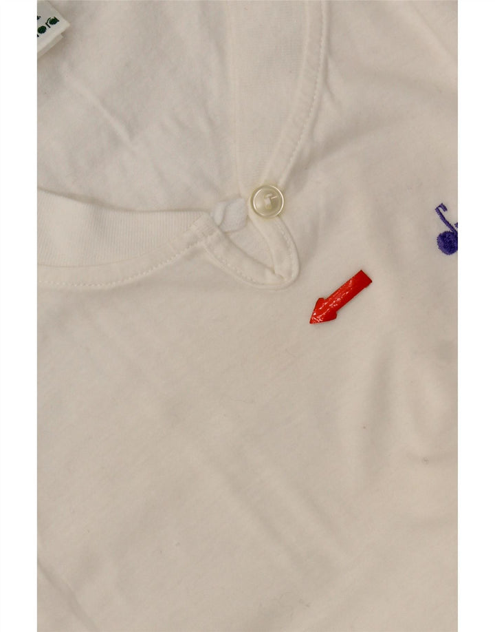 Diadora Womens Vest Top UK 12 Médio Branco