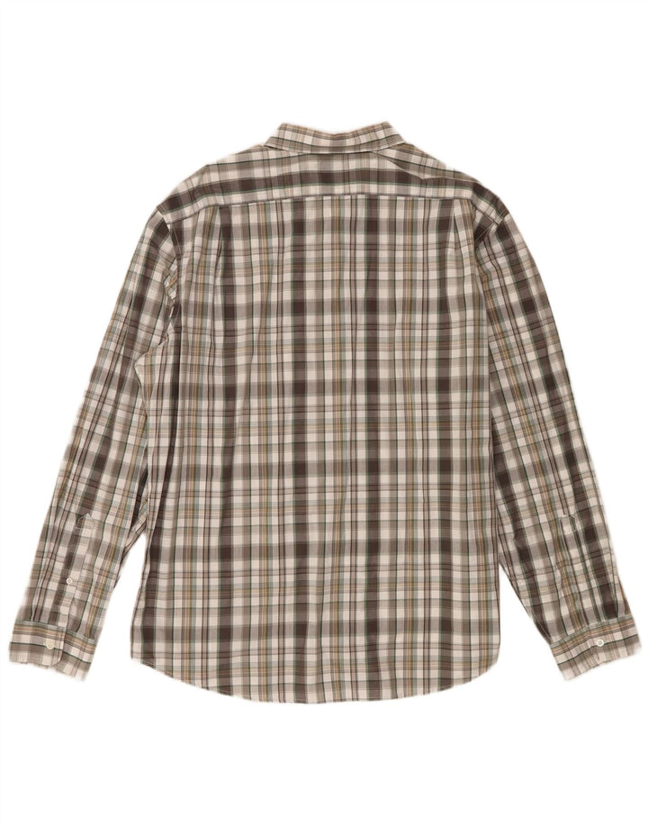 Camisa masculina Eddie Bauer Classic Fit XL algodão xadrez multicolorido