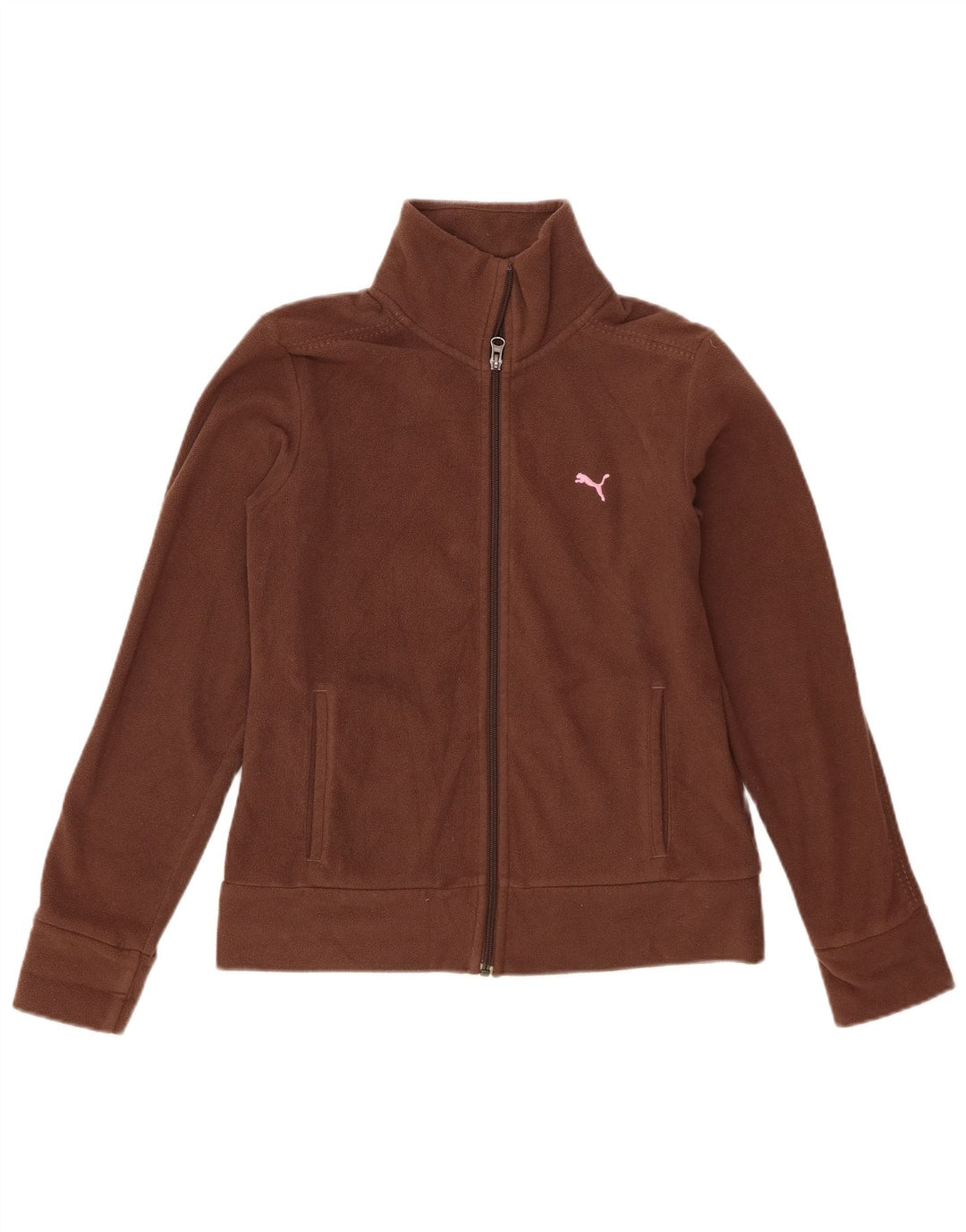 Jaqueta de lã feminina Puma UK 10 pequena marrom