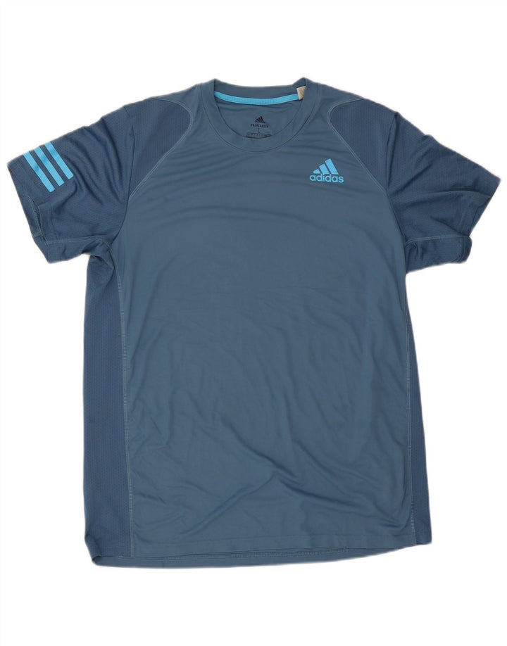 Adidas Mens Aeroready Camiseta Top Grande Azul Poliéster