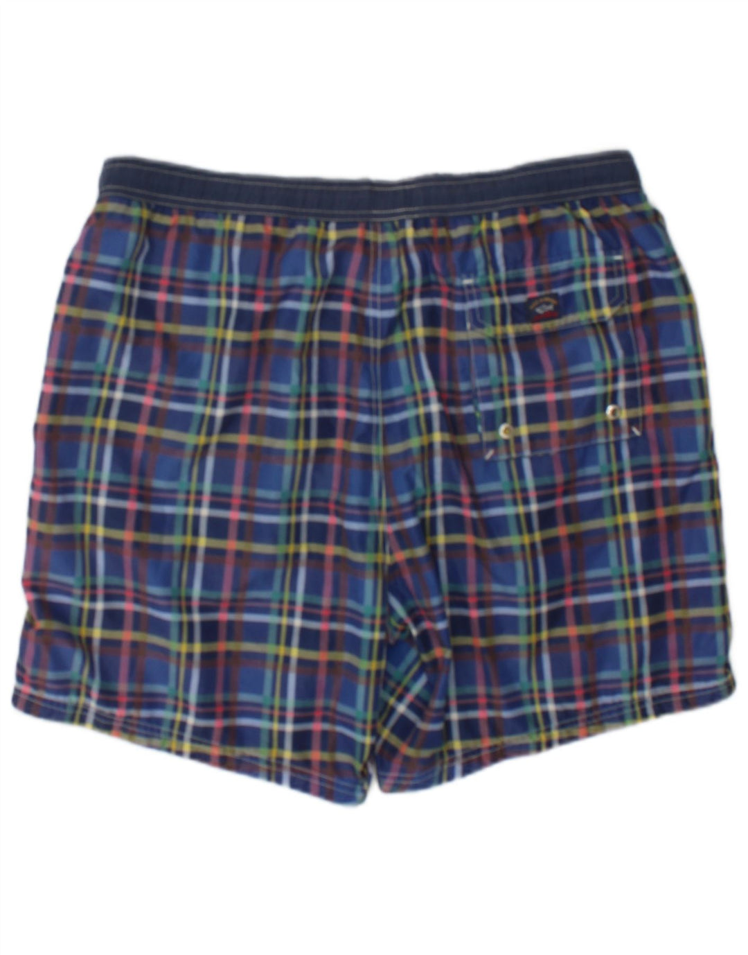 Shorts de natação masculino Paul & Shark Yachting grande xadrez multicolorido