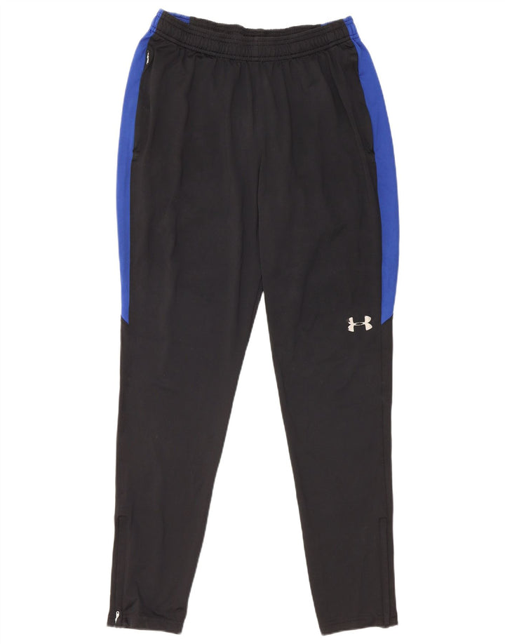 Calça de treino masculina Under Armour poliéster preto médio