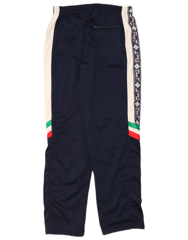 Calça de treino gráfica masculina vintage IT 56 XL azul marinho colorblock