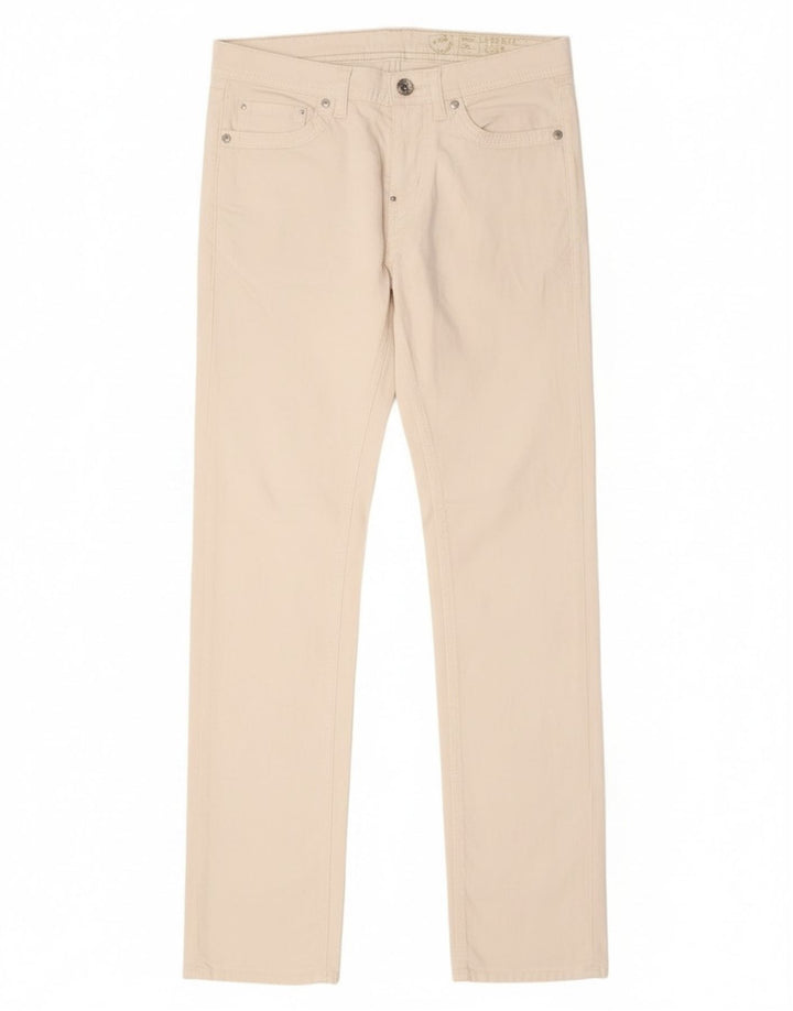 Gas Womens Albert Slim Jeans W29 L34 Algodão Branco