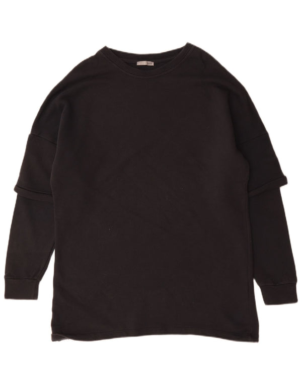 Zara Moletom Masculino Jumper Pequeno Algodão Preto