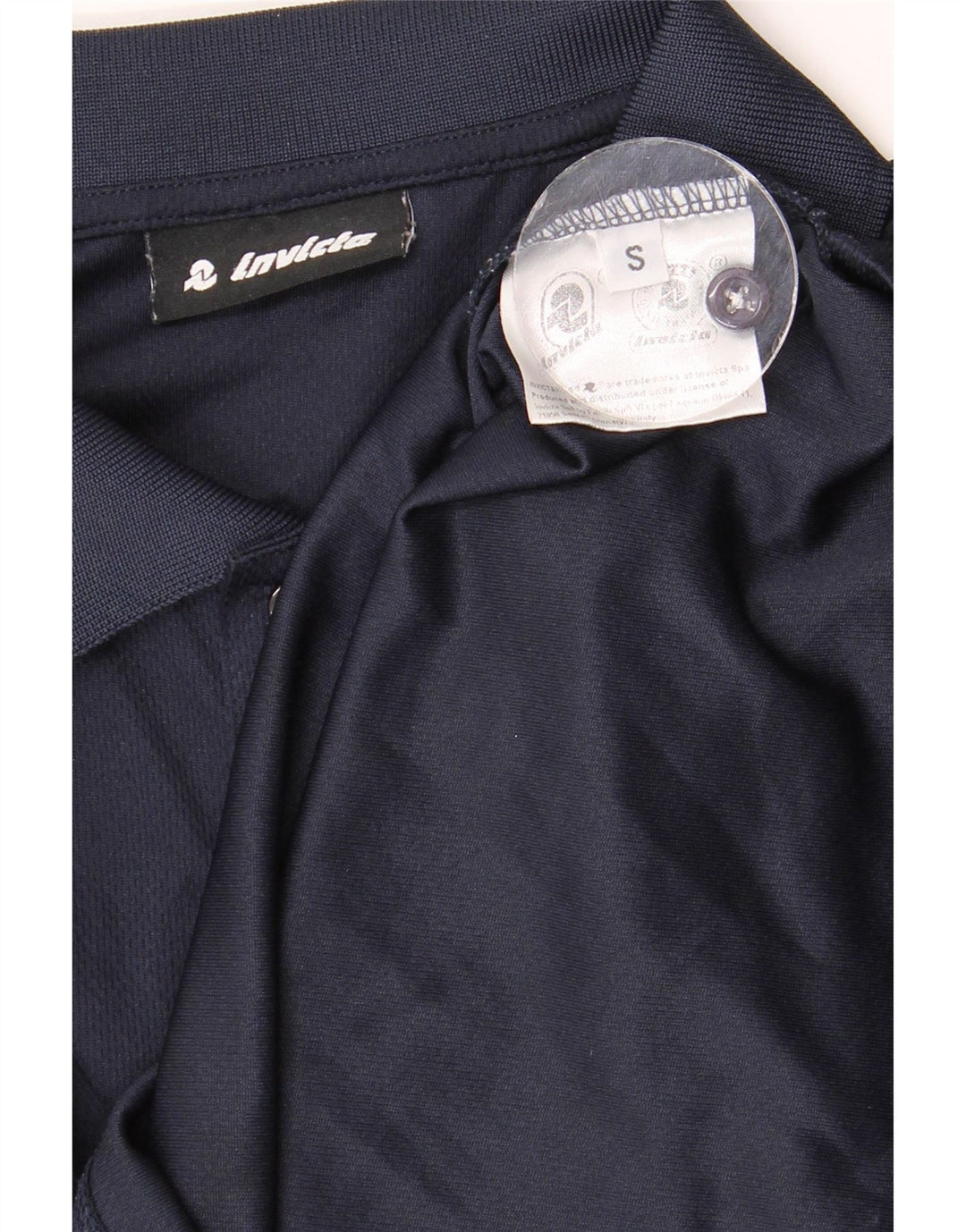 Camisa polo masculina Invicta pequena azul marinho poliéster
