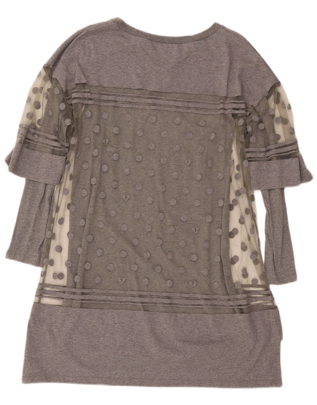 Diesel Vestido túnica estampado para meninas 13-14 anos algodão cinza