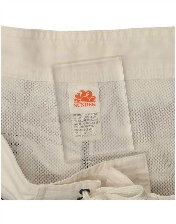 Shorts de natação masculino Sundek grande poliéster floral azul marinho