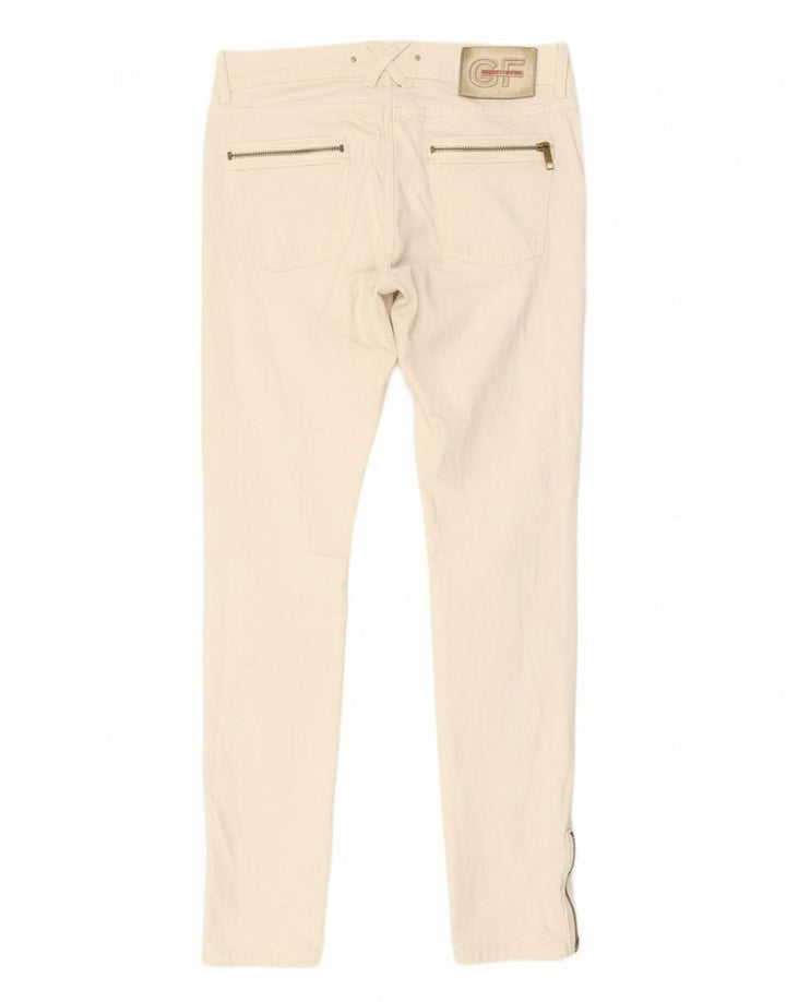 GF FERRE Jeans Slim Feminino W28 L29 Branco